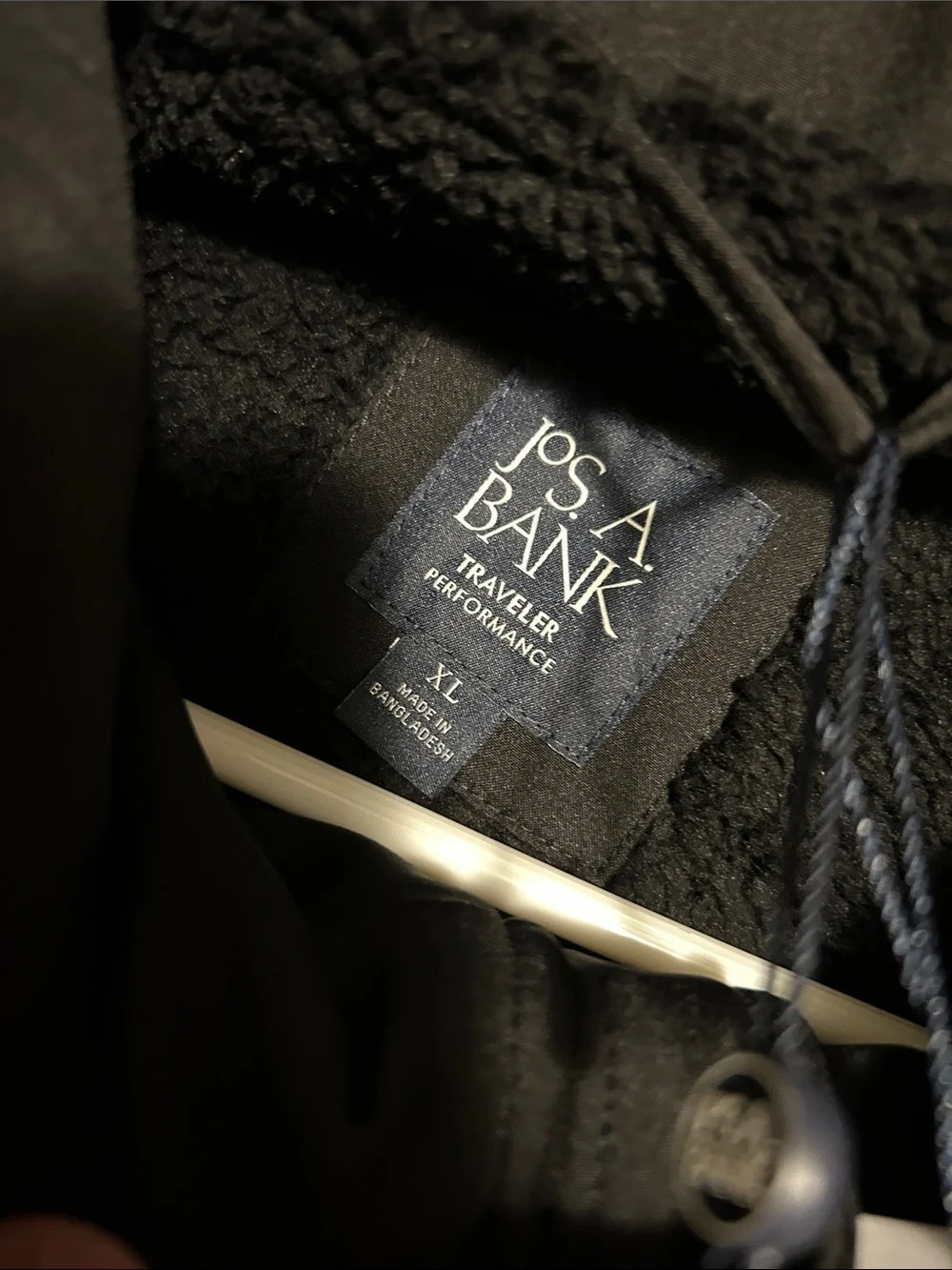 Jos. A. Bank Black Hooded Field Jacket